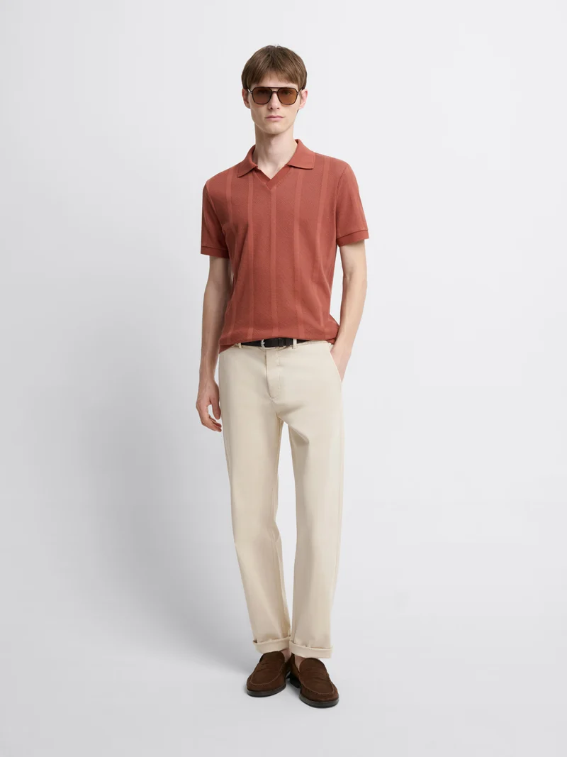 Chino regular stretch taille élastiquée