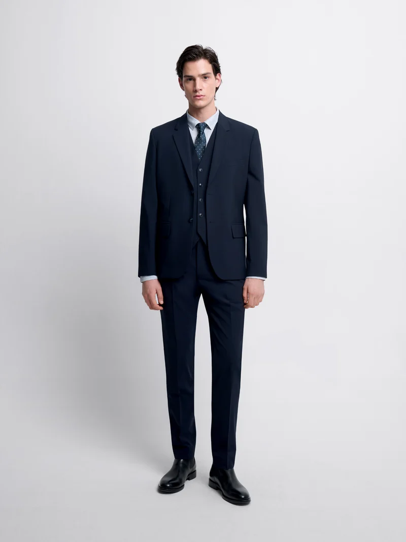 Pantalon de costume extraslim en laine