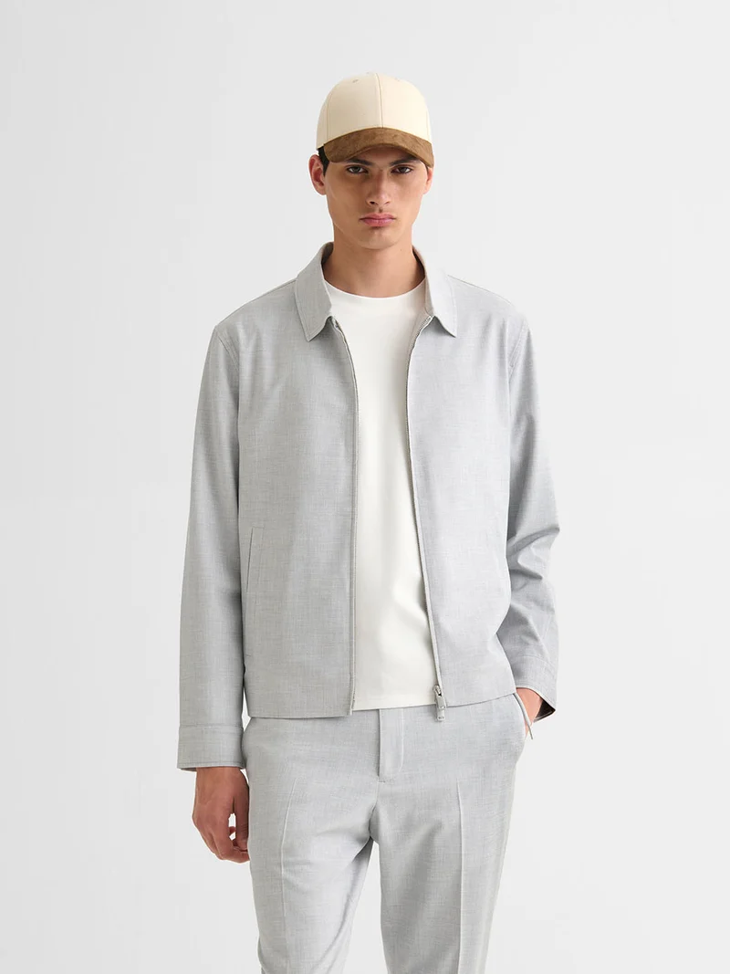 Veste casual regular col chemise