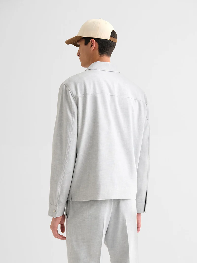 Veste casual regular col chemise