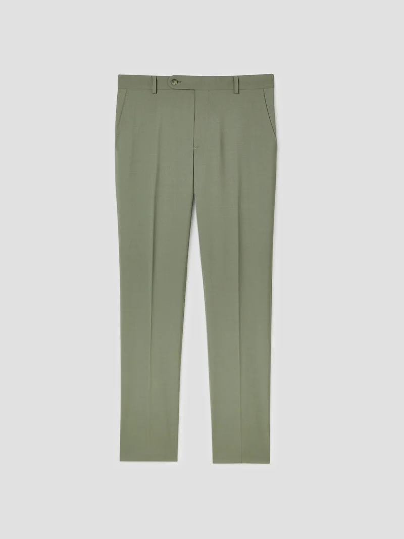Pantalon de costume slim en laine