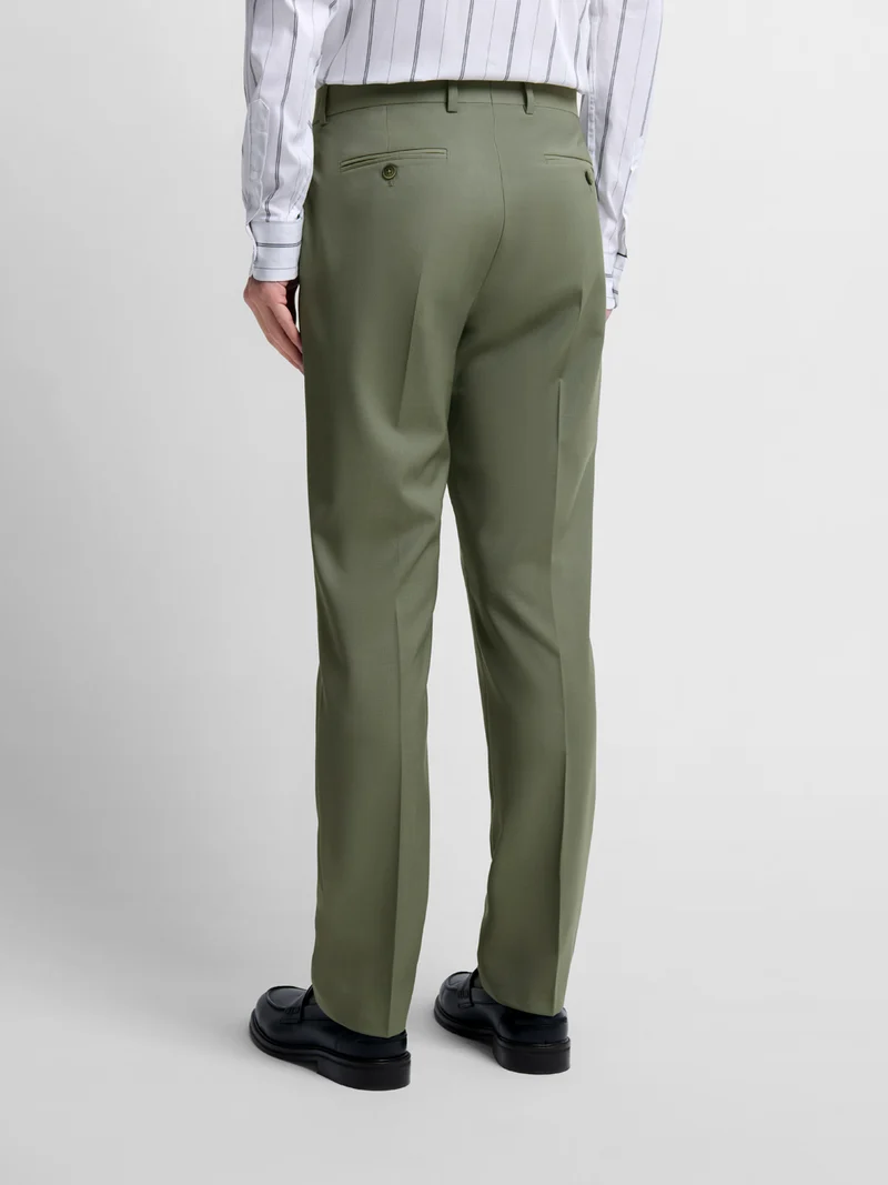 Pantalon de costume slim en laine
