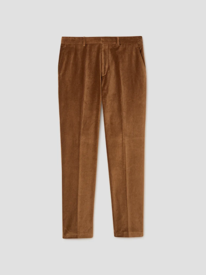 Pantalon de costume slim en velours