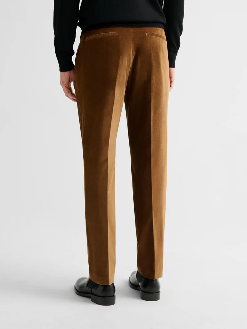 Pantalon de costume slim en velours