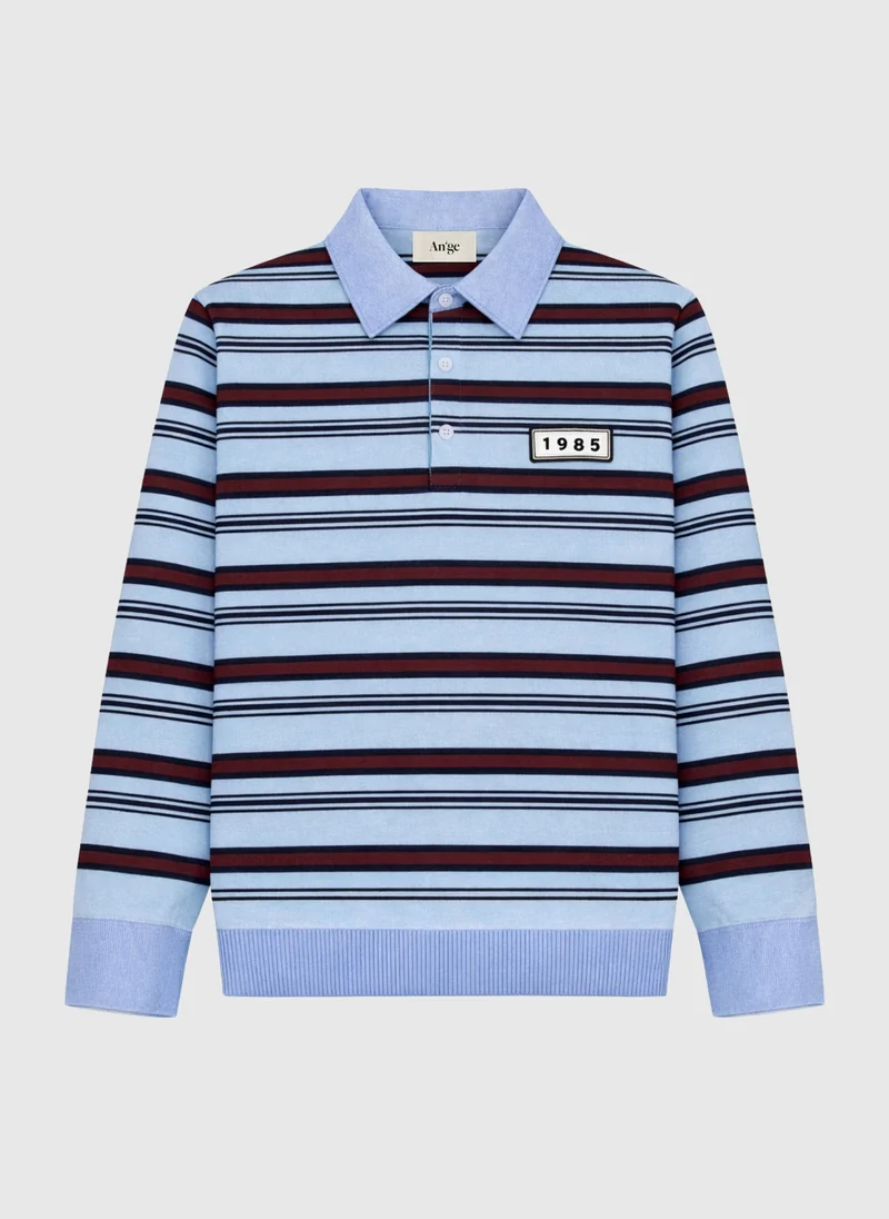 POLO MANCHES LONGUES NONI ciel