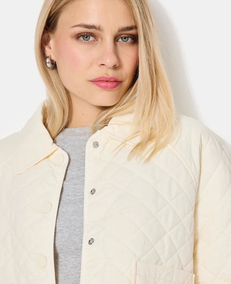 Blouson matelassé avec col et poches