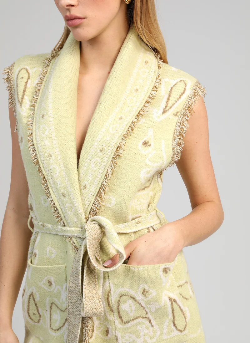 VESTE SANS MANCHES NINDI jaune