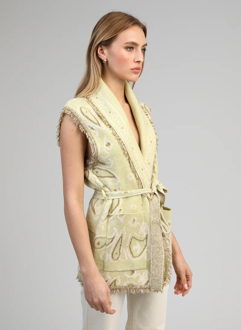 VESTE SANS MANCHES NINDI jaune