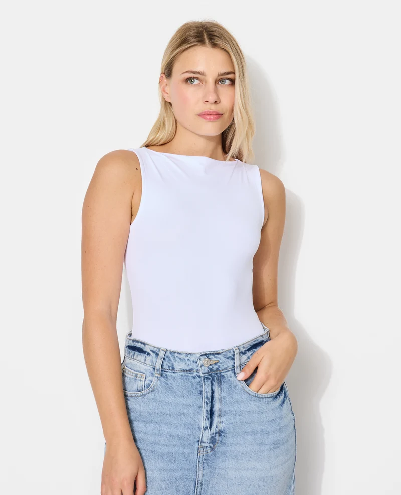 Body sans manches encolure bateau