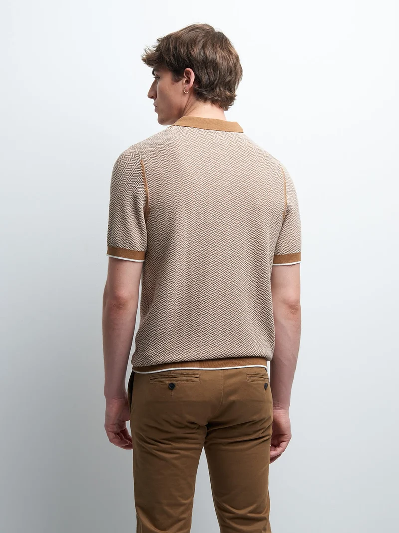 Polo maille col polo