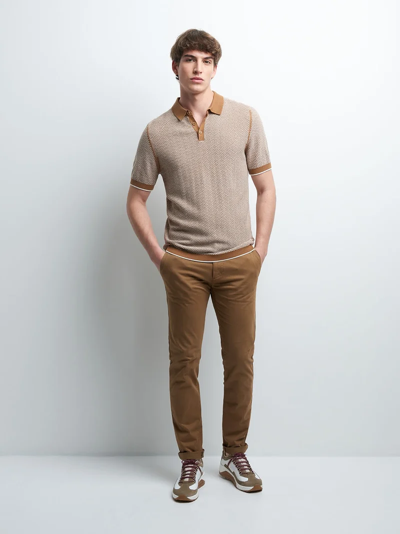 Polo maille col polo