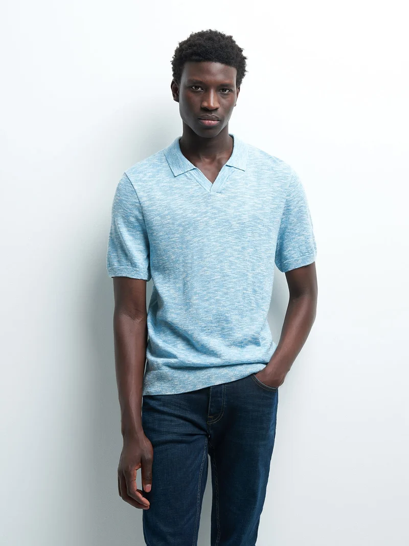 Polo maille col polo