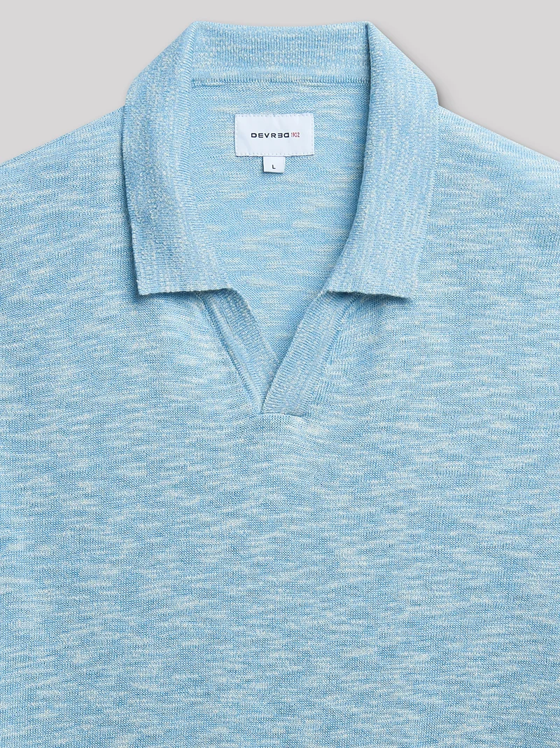 Polo maille col polo