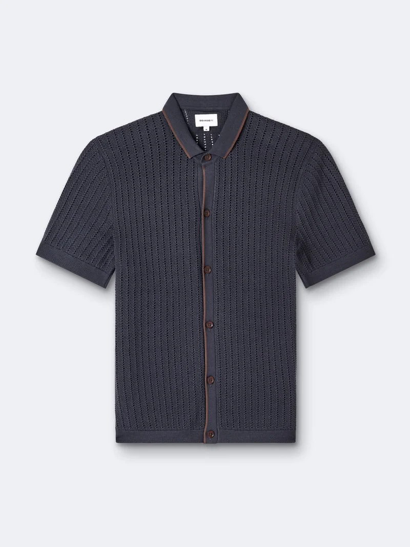 Polo manches courtes en coton rayé