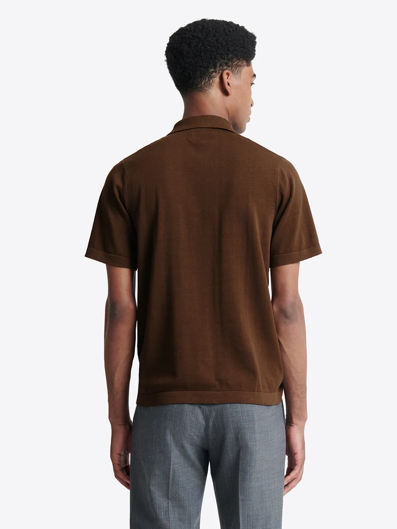 Chemise col polo 100% coton