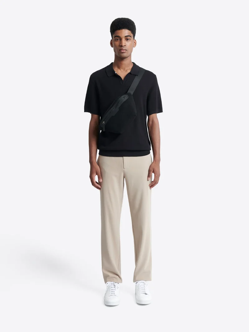 Polo maille col v 100% coton bio