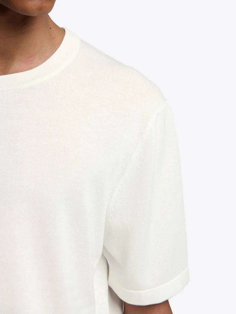 T-shirt maille col rond