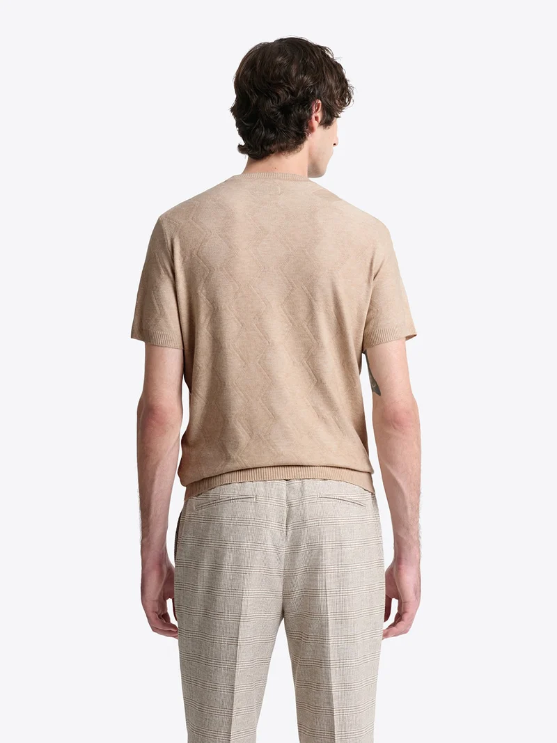 T-shirt maille structurée