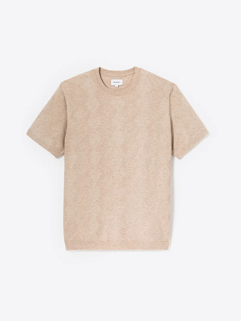 T-shirt maille structurée