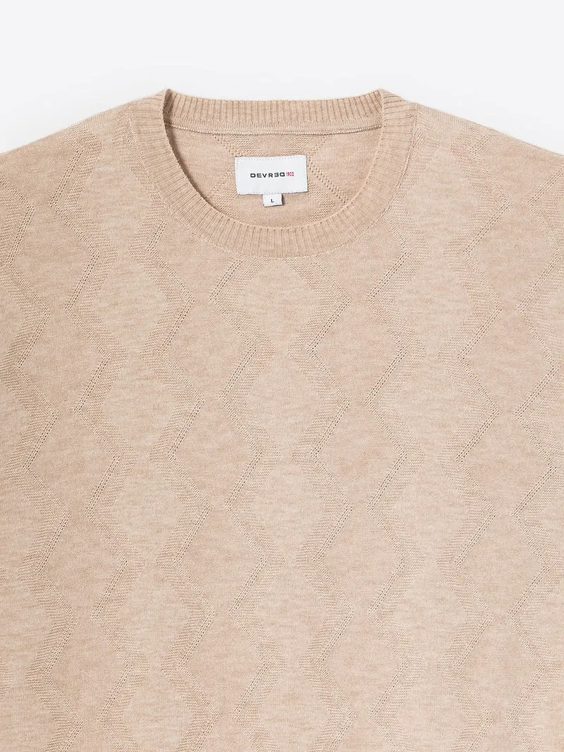 T-shirt maille structurée