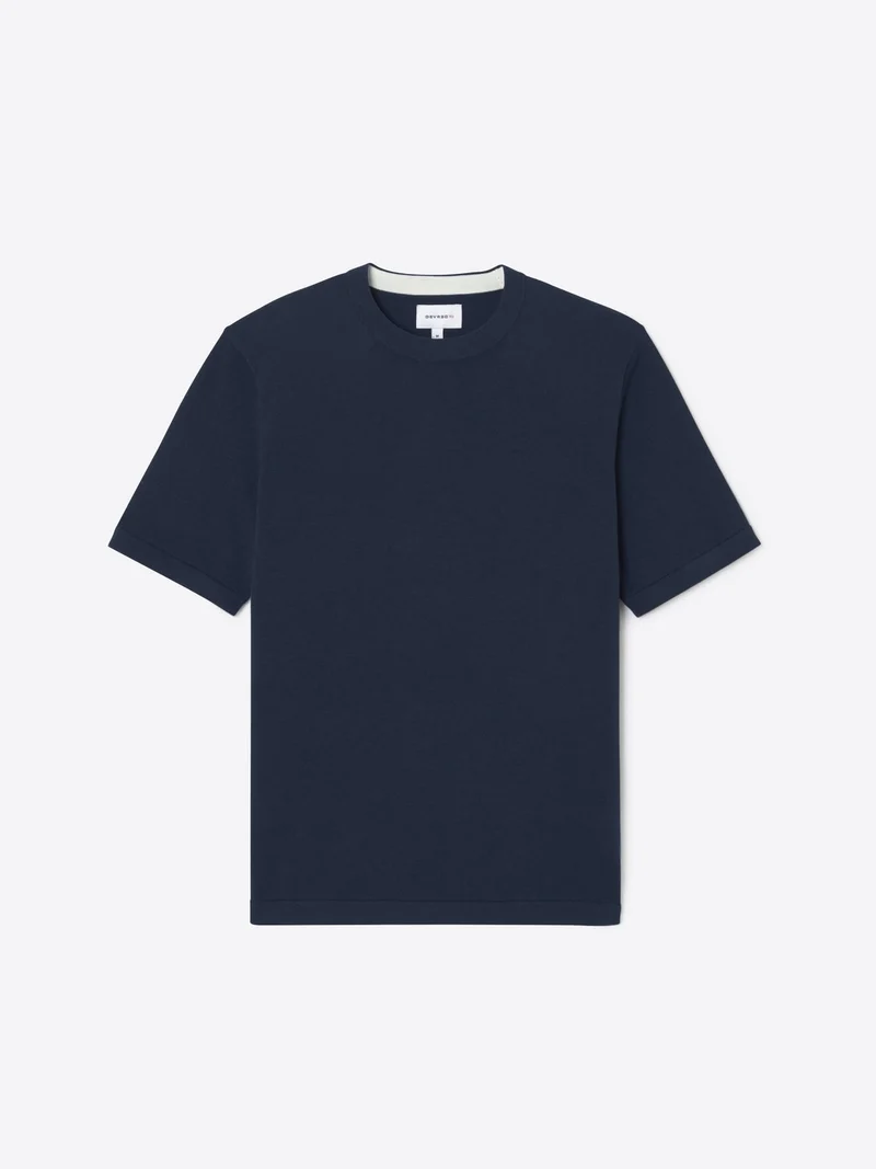 T-shirt maille col rond en coton