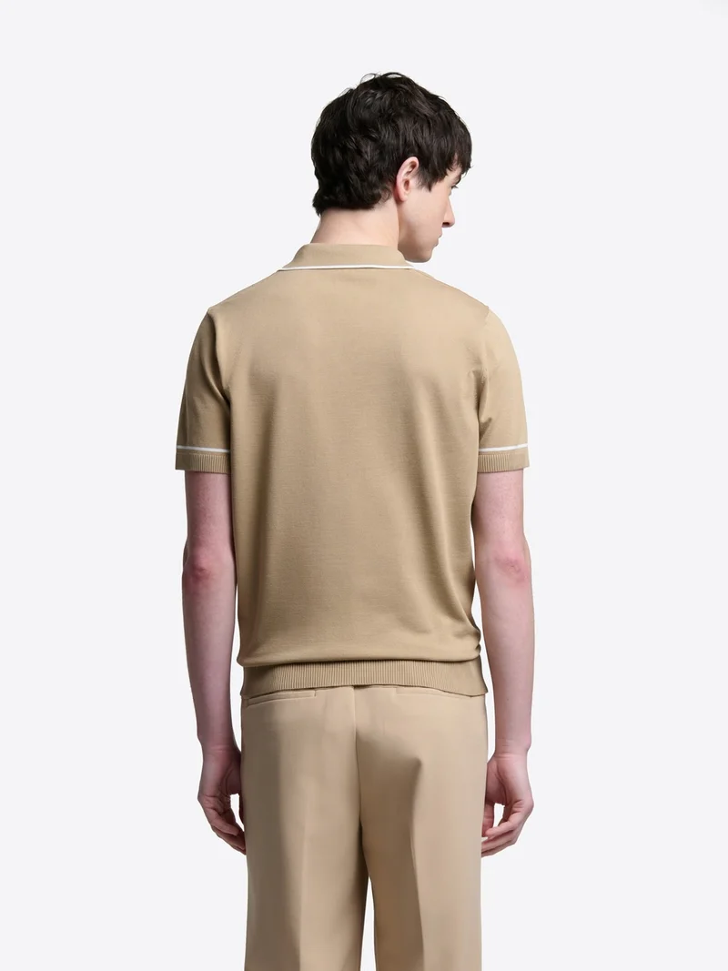 Polo maille col derby