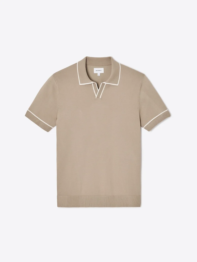 Polo maille col derby