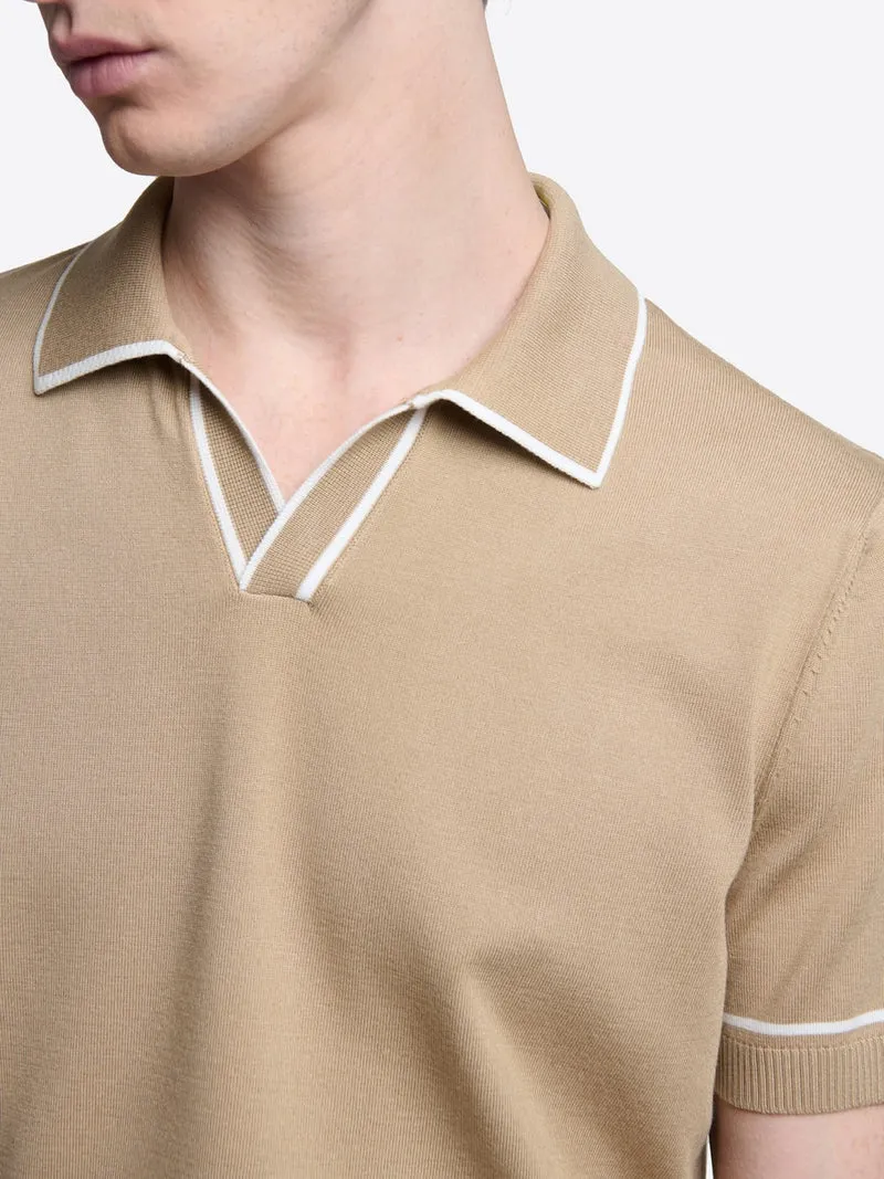 Polo maille col derby