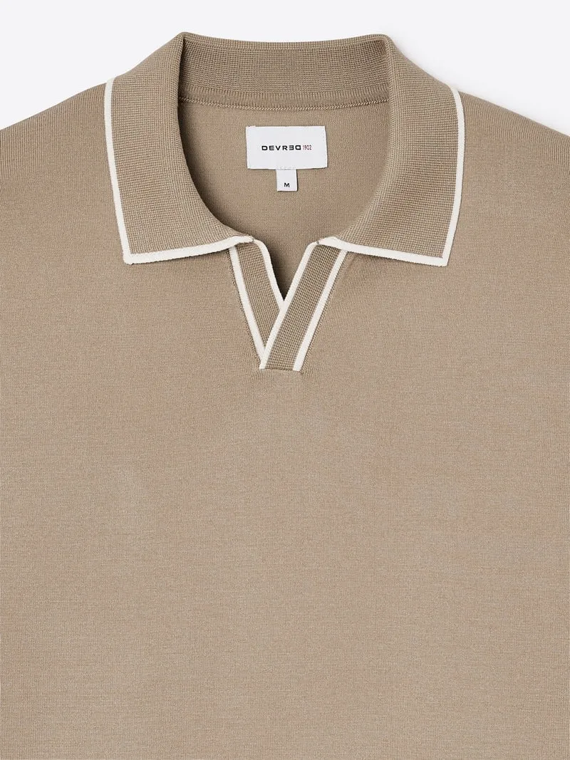 Polo maille col derby