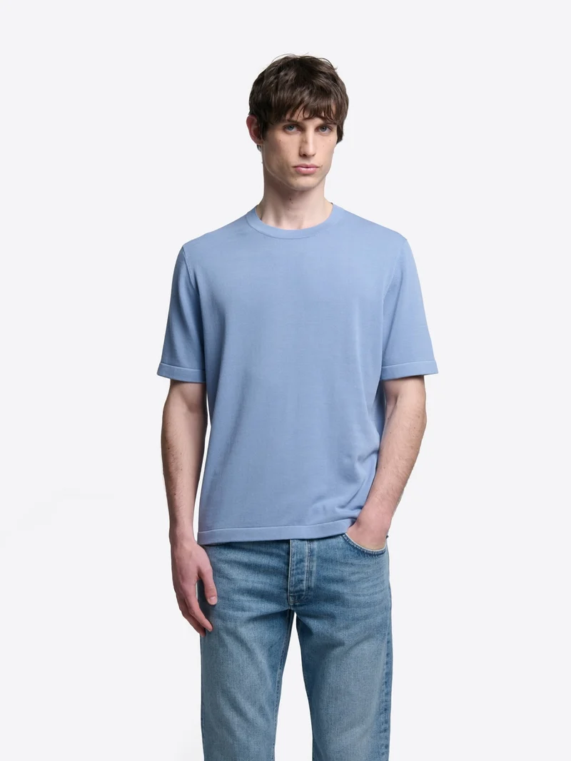 T-shirt maille col rond