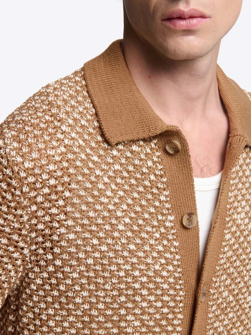 Chemise en maille fantaisie
