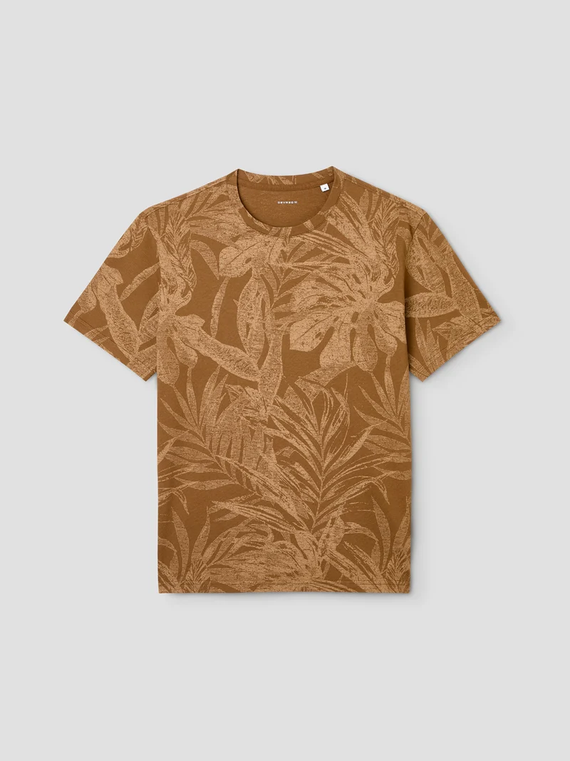 T-shirt col rond à motifs