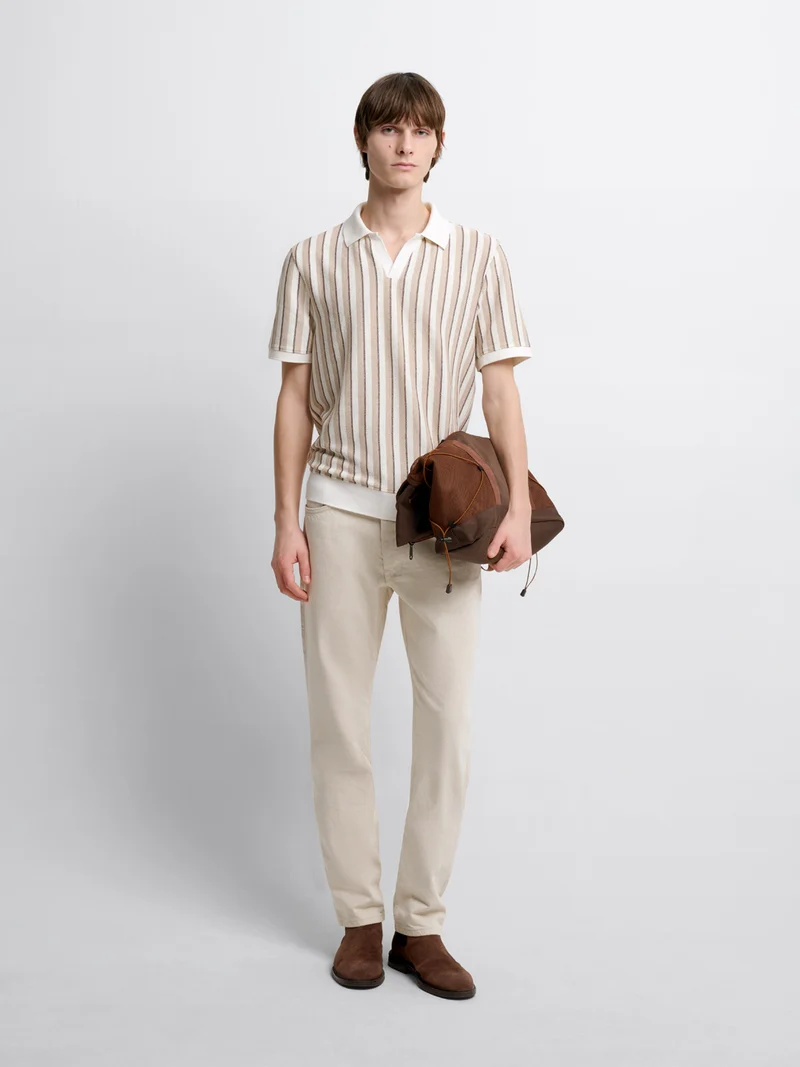 Polo col derby rayé