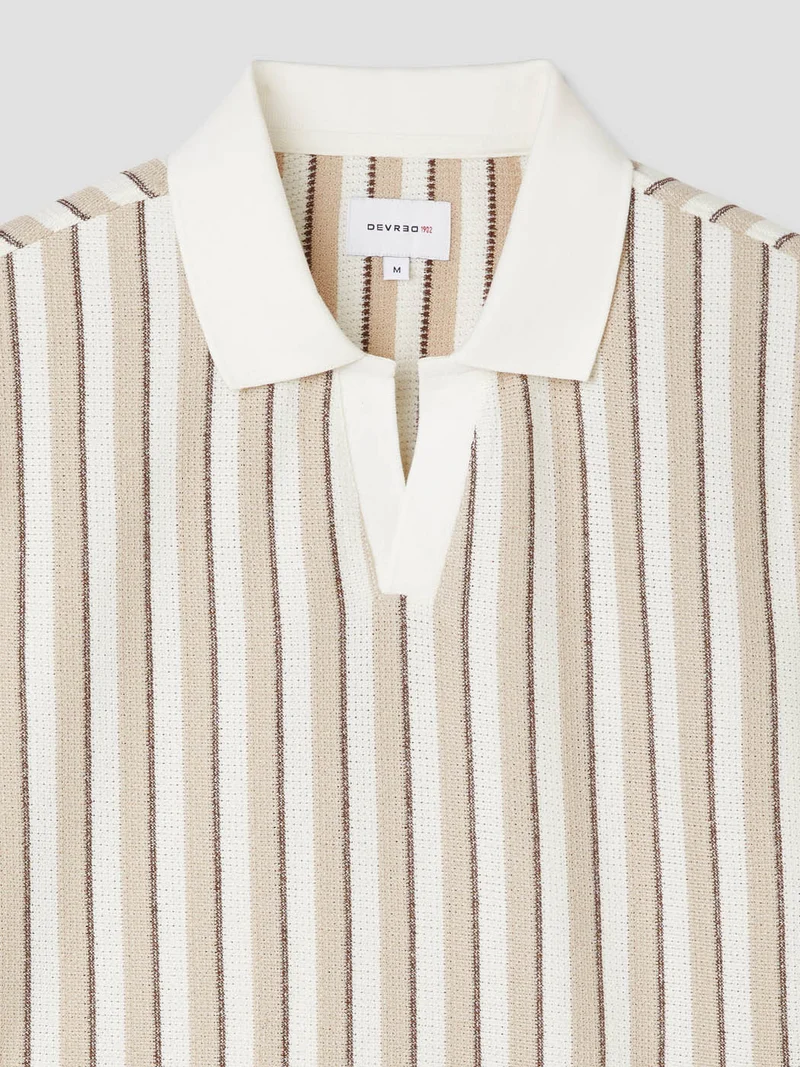 Polo col derby rayé
