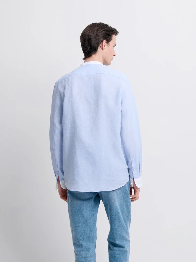 Chemise slim en lin
