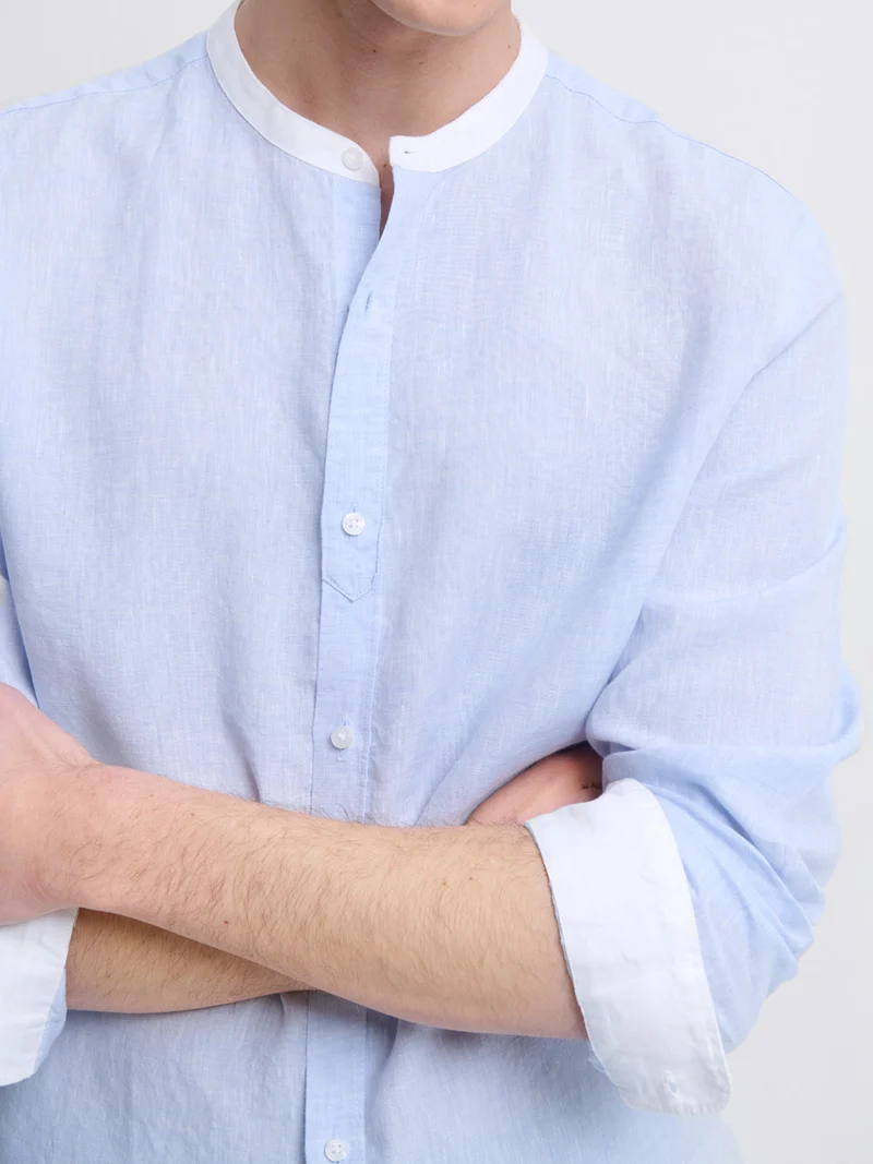 Chemise slim en lin