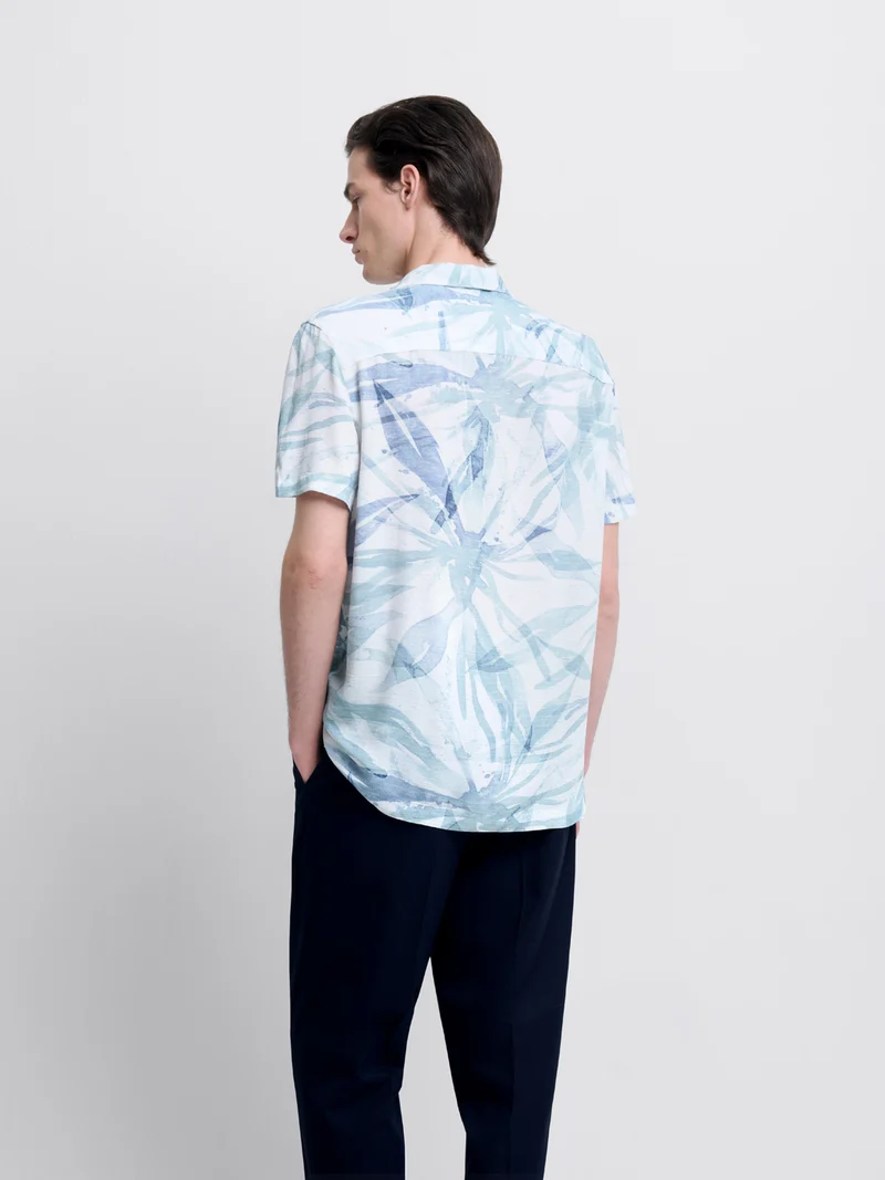 Chemise manches courtes regular à motif