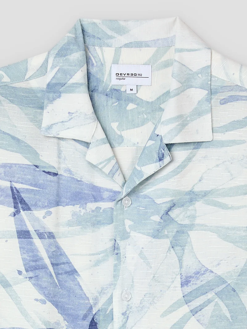 Chemise manches courtes regular à motif