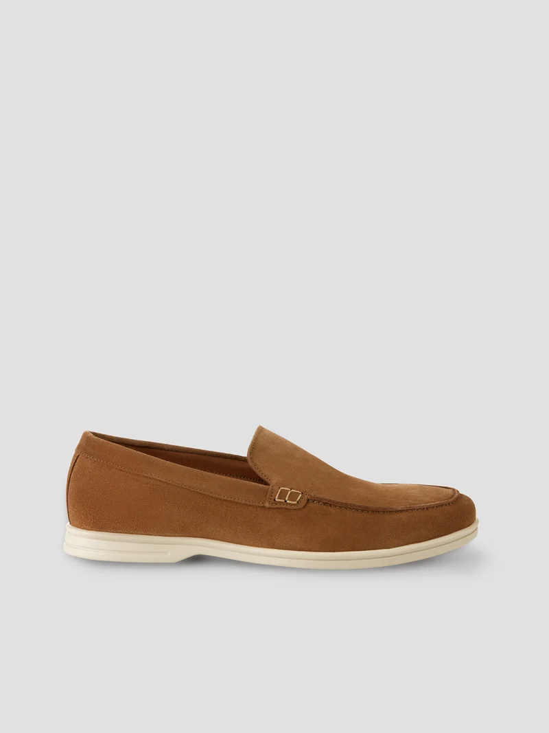 Mocassins en cuir suédé