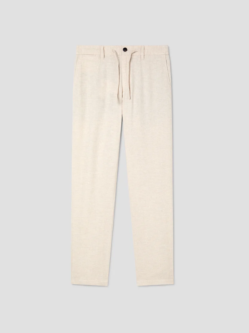 Chino en coton lin
