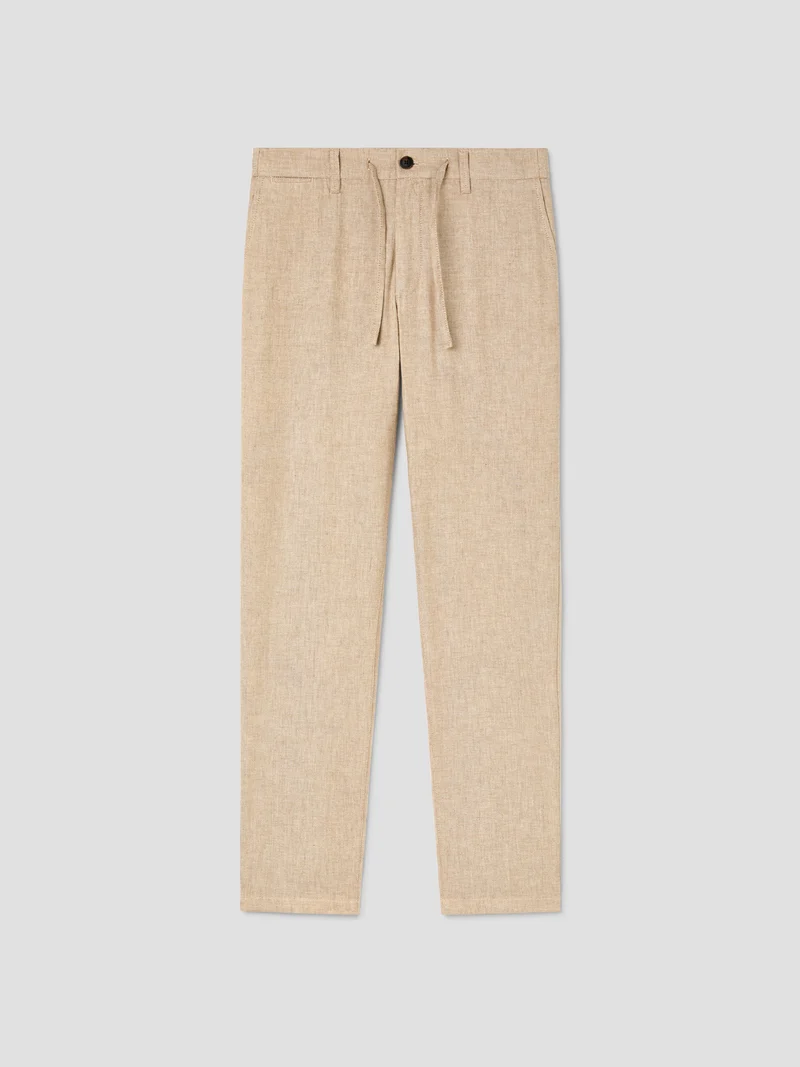 Chino en coton lin