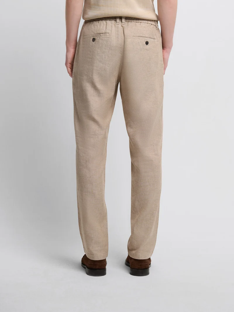 Chino en coton lin