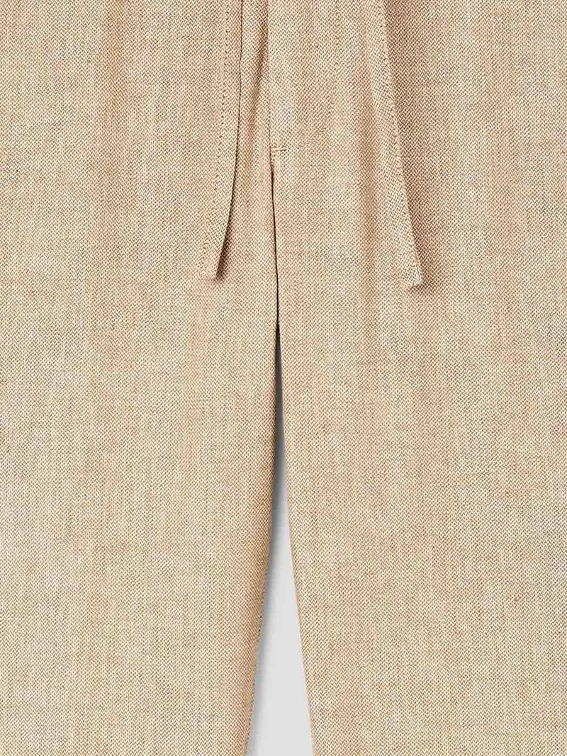 Chino en coton lin