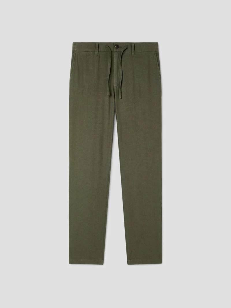 Chino en coton lin