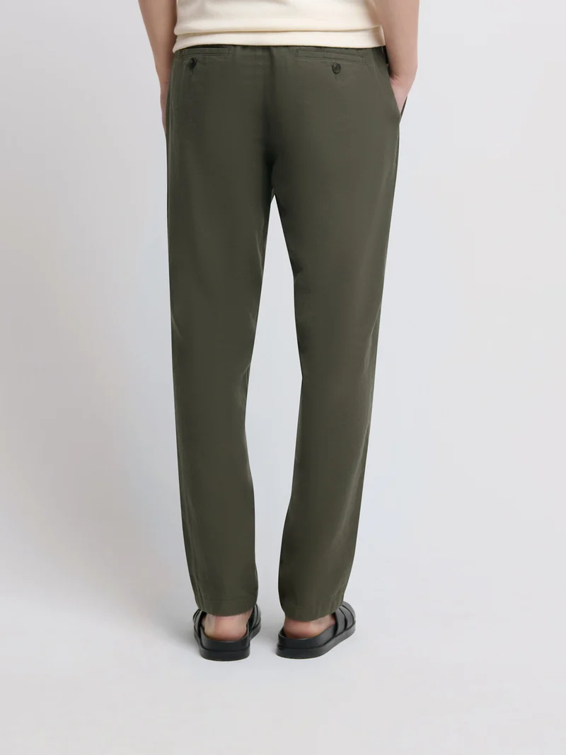 Chino en coton lin