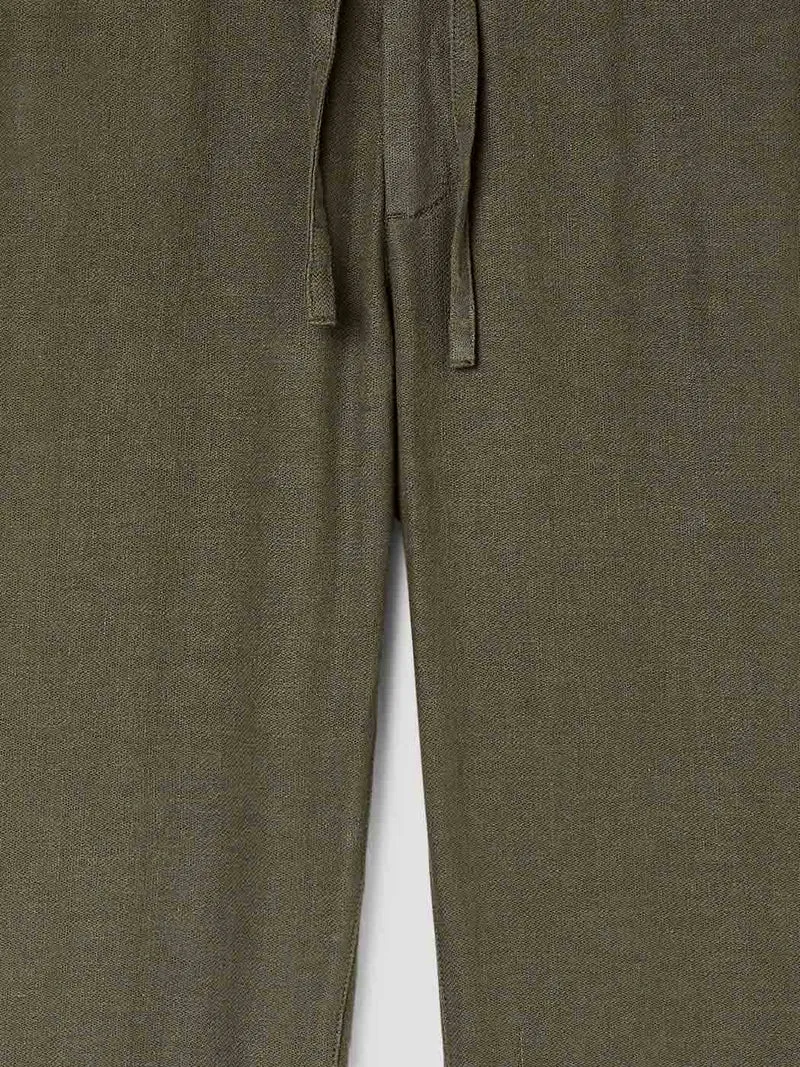 Chino en coton lin