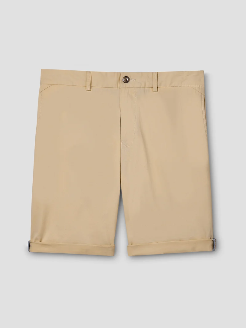 Bermuda slim taille semi-élastiquée