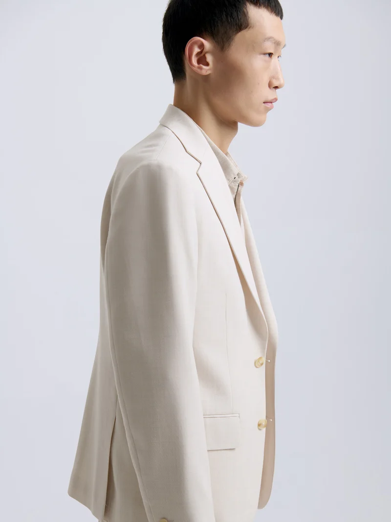 Veste de costume slim en laine mélangé