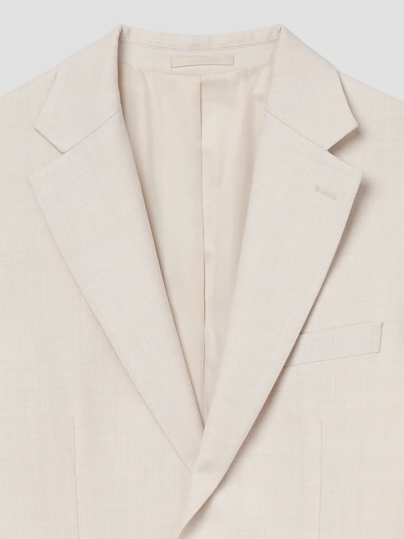 Veste de costume slim en laine mélangé
