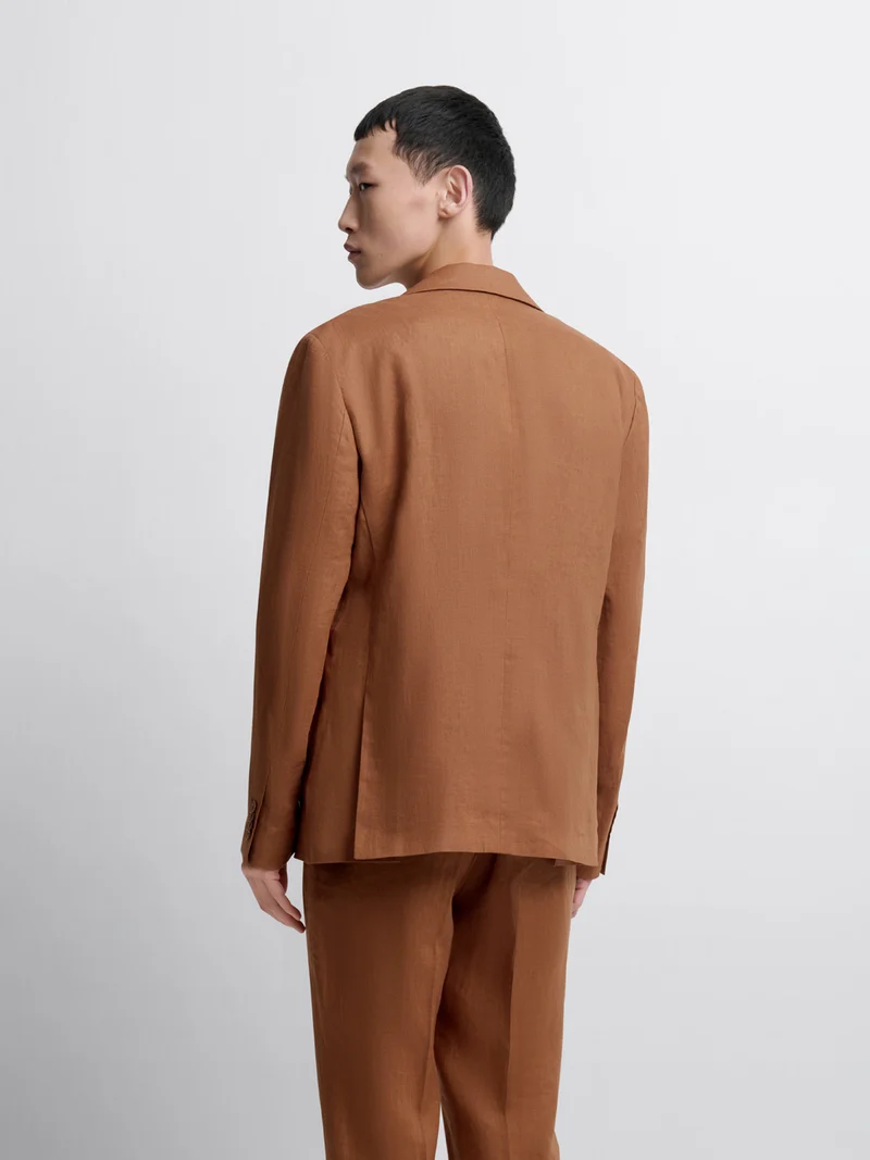 Veste de costume slim en lin
